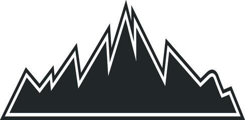 Mountain Icon, mount icon vector