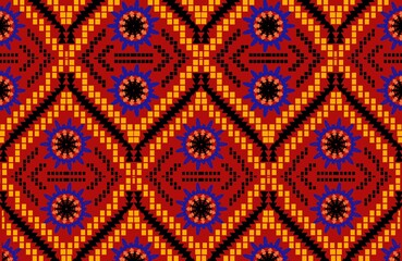 Art motifs, textile prints, Ikat, indigenous peoples abstract background