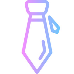 tie gradient icon