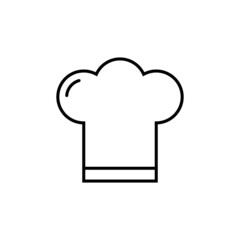 Chef hat icon in line style