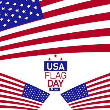 Flag Day ,USA Flag design vector,greeting card design
