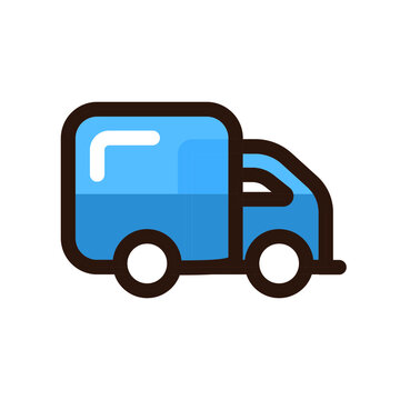 truck icon isolated on a white background