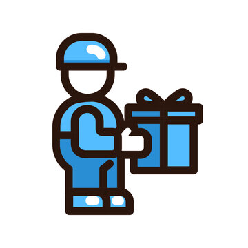 courier icon for delivering the package