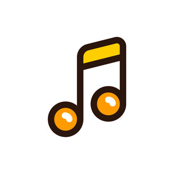 music audio icon vector art isolated on white