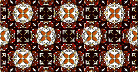 geometric ornamental shapes. decorative symmetrical background. unique and creative design. abstract colorful illustration.