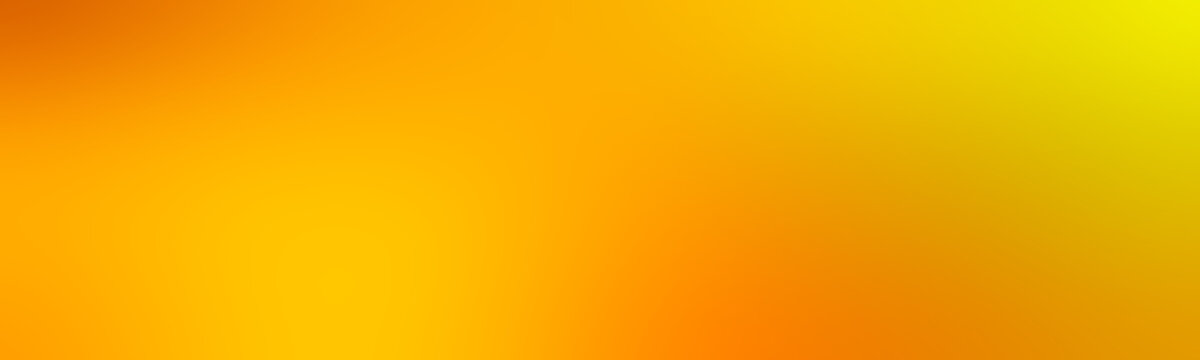 Wide gradient for abstract background brilliant orange yellow. HD format proportions pure orange. Abstract smooth colorful illustration, social media wallpaper.