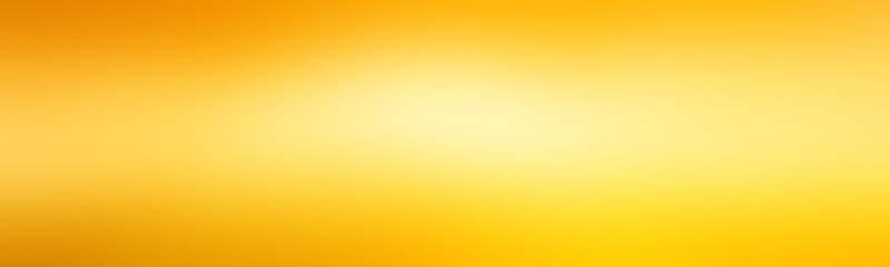 Wide gradient defocused template light yellow. Background gradient texture light golden yellow. Glow gradient design. - obrazy, fototapety, plakaty
