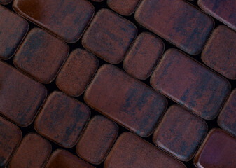 Red Texture  paving slabs brick wall black white