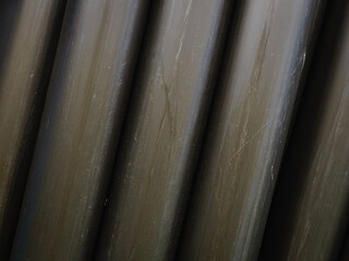 Rolled up of black irrigation hose
