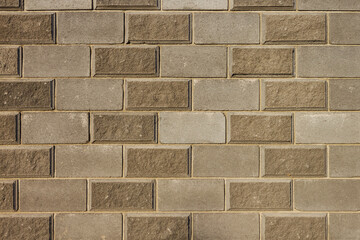 Fence of cement blocks. Background and texture