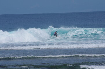 Surfing in Ujung Bocur