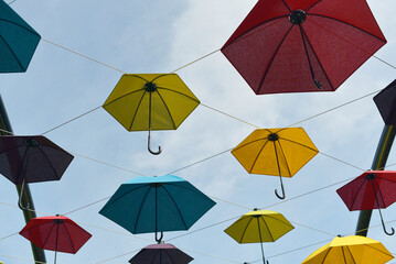 Fototapeta na wymiar Parapluies de couleurs