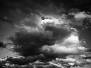 dark stormy clouds - obrazy, fototapety, plakaty