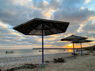 beach at sunset