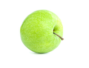 fresh green apple isolated on white background