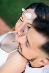 Happy and Young Couple Closeup