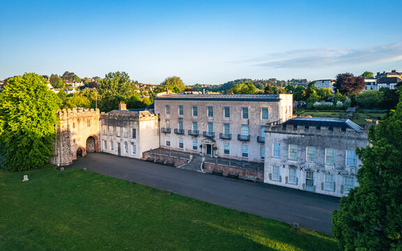 Torre Abbey From A Drone, Torquay, Devon, England, Europe