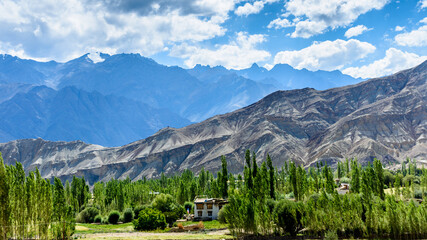 Beautiful landscape of Ladakh during summers
