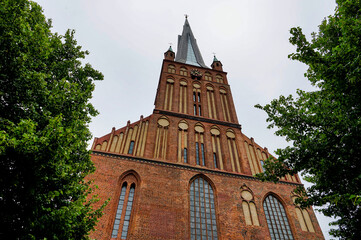 church of our person in the center of the city , image taken in stettin szczecin west poland, europe