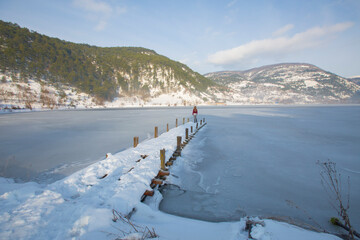 Cubuk Lake Goynuk, Winter landscape, Bolu, Turkey