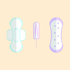 Vector image of feminine hygiene