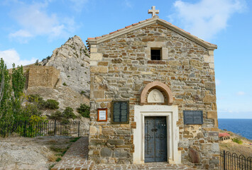 Church of Twelve Apostles near Genoese Fortress, Sudak, Crimea, Russia.