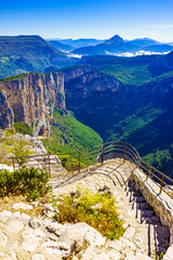 Mountain view. Verdon Gorge in Provence France.