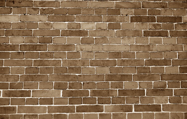 Brick wall surface in brown tone.