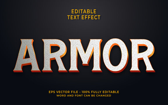 Armor Text Effect