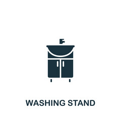 Washing Stand icon. Monochrome simple Interior Furniture icon for templates, web design and infographics