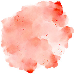 Pink Watercolor Paint Stain Background Circle