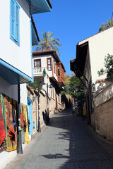 Fototapeta na wymiar atmospheric streets of Antalya. Turkey.