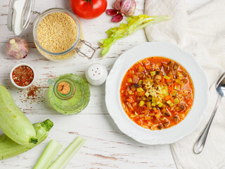 minestrone vegetable soup
