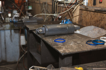 Spare parts from a tractor.