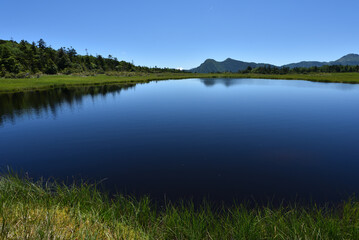 Fototapeta premium lots of lakes in wetland at high altitude