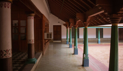 Old house at Chettinad near Karaikudi , Tamil Nadu , India