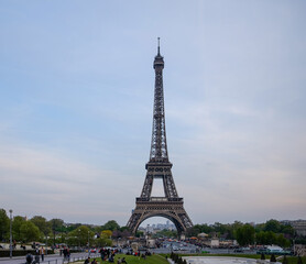 Fototapeta na wymiar A view of Eiffel Tower in Paris