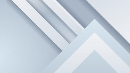 Abstract white chrome lines background