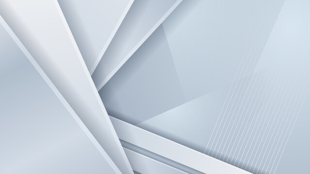 Abstract grey hi-tech polygonal corporate background © Roisa