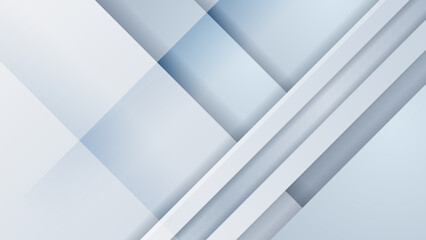 Abstract white square stripes shape with futuristic concept background