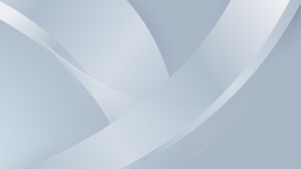 Gray line with white architecture futuristic background minimal concept vector illustration subtle design.