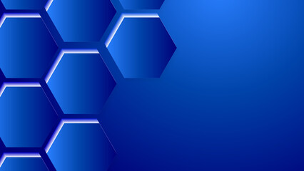 Blue abstract background vector with blank space for text.