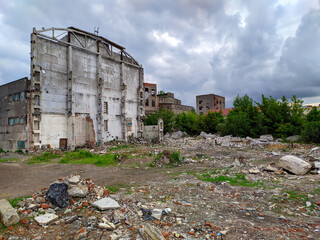 old factory ruins in Ukraine