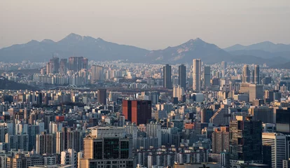 Foto op Plexiglas the scenery/top of a mountain in Seoul, Korea © Near