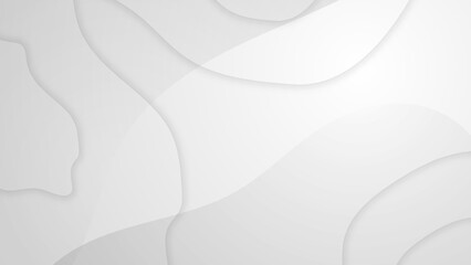 Abstract grey hi-tech polygonal corporate background. Vector stripes minimal light design