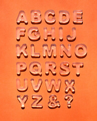 Lettrage en savon - alphabet