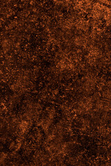 Dark brown rust textured old metal plate for background