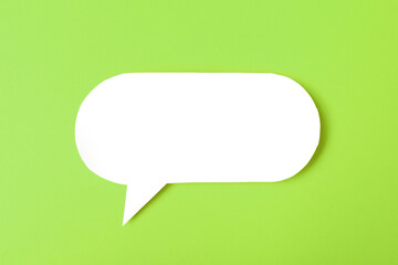 Speech bubble on color background text palce- Image