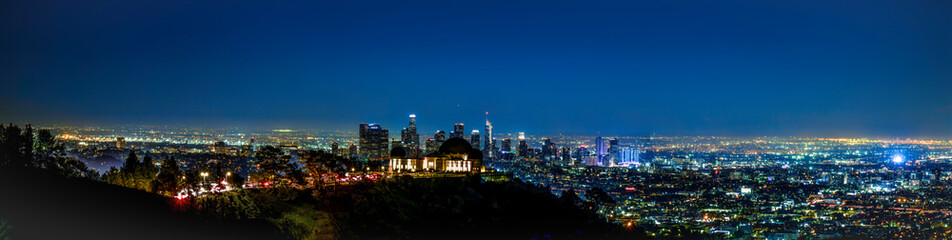 Fototapeta na wymiar Los Angeles Skyline Panorama