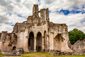 ruins of Chaalis abbey, Chaalis, France - Powered by Adobe